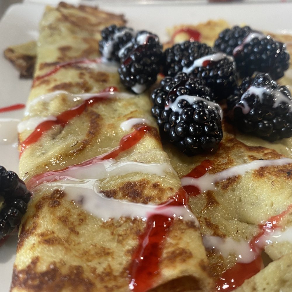 My Cafe Breakfast & Lunch - Classic Crepe with blackberries - Breakfast & Brunch Near Me - Fort Worth, Texas