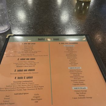 Pastabilities - Menu - Italian Near Me - Greensboro, North Carolina
