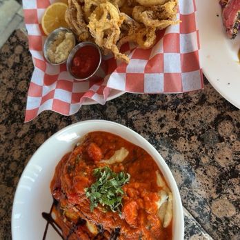 Mediterraneo - Calamari , eggplant, Mazana , martini - Italian Near Me - Alpine, California Mediterraneo - Calamari , eggplant, Mazana , martini - Italian Near Me - Alpine, California
