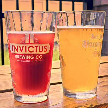 Invictus Brewing - two glasses of beer on a table - Breweries Near Me - Blaine, Minnesota Invictus Brewing - two glasses of beer on a table - Breweries Near Me - Blaine, Minnesota