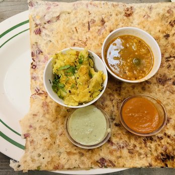 Dosa n Curry - Onion Rava Masala Dosai - Indian Near Me - Somerville, Massachusetts