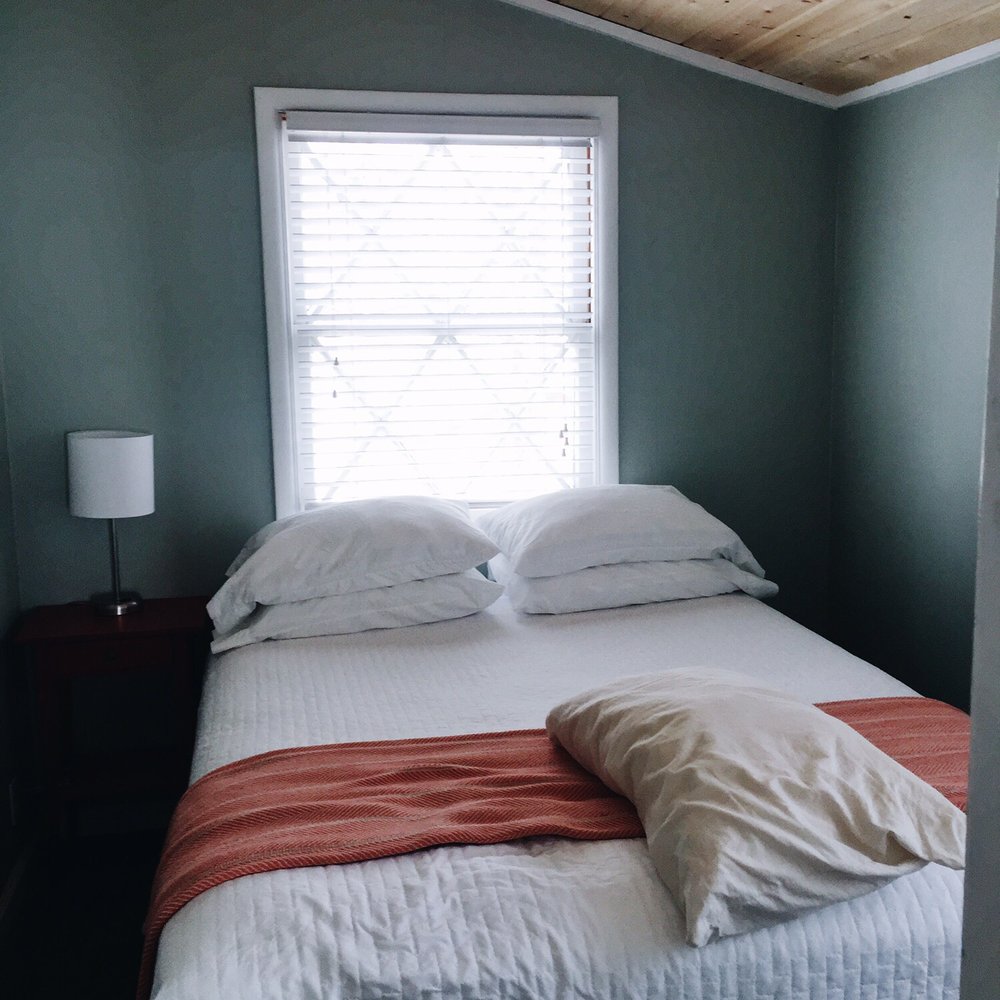 Cabin 12 bedroom 1 (don't mind my ivory pillow lol I swear it's not dirty) Cabin 12 bedroom 1 (don't mind my ivory pillow lol I swear it's not dirty)