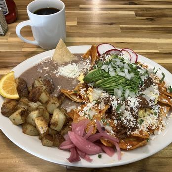 Agape Restaurant 8:39 - Birria Chilaquiles sans sour cream. - Breakfast & Brunch Near Me - Paso Robles, California Agape Restaurant 8:39 - Birria Chilaquiles sans sour cream. - Breakfast & Brunch Near Me - Paso Robles, California