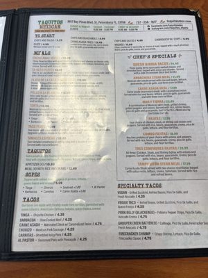 Menu photo 5 Taquitos Mexican St Petersburg, FL Menu photo 5 Taquitos Mexican St Petersburg, FL