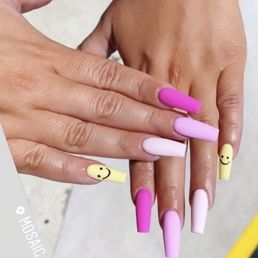 Initial nail inspo (minus the yellow smiley) Initial nail inspo (minus the yellow smiley)