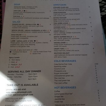 Senyai Thai Kitchen - Menu - Thai Near Me - Pittsburgh, Pennsylvania Senyai Thai Kitchen - Menu - Thai Near Me - Pittsburgh, Pennsylvania