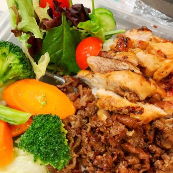 Kabuto - Dragon box for a taste of chicken, beef, salad, veggies & rice. YUM! - Japanese Near Me - Seal Beach, California Kabuto - Dragon box for a taste of chicken, beef, salad, veggies & rice. YUM! - Japanese Near Me - Seal Beach, California