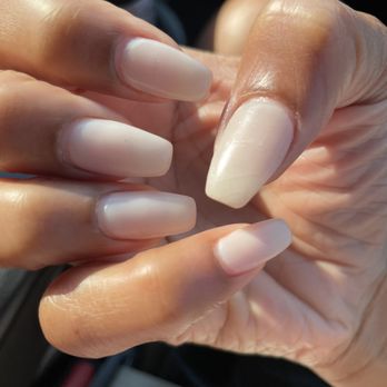 Revive Nails - One week post poorly done dip powder mani. Cracks throughout. - Nail Salons Near Me - Indianapolis, Indiana