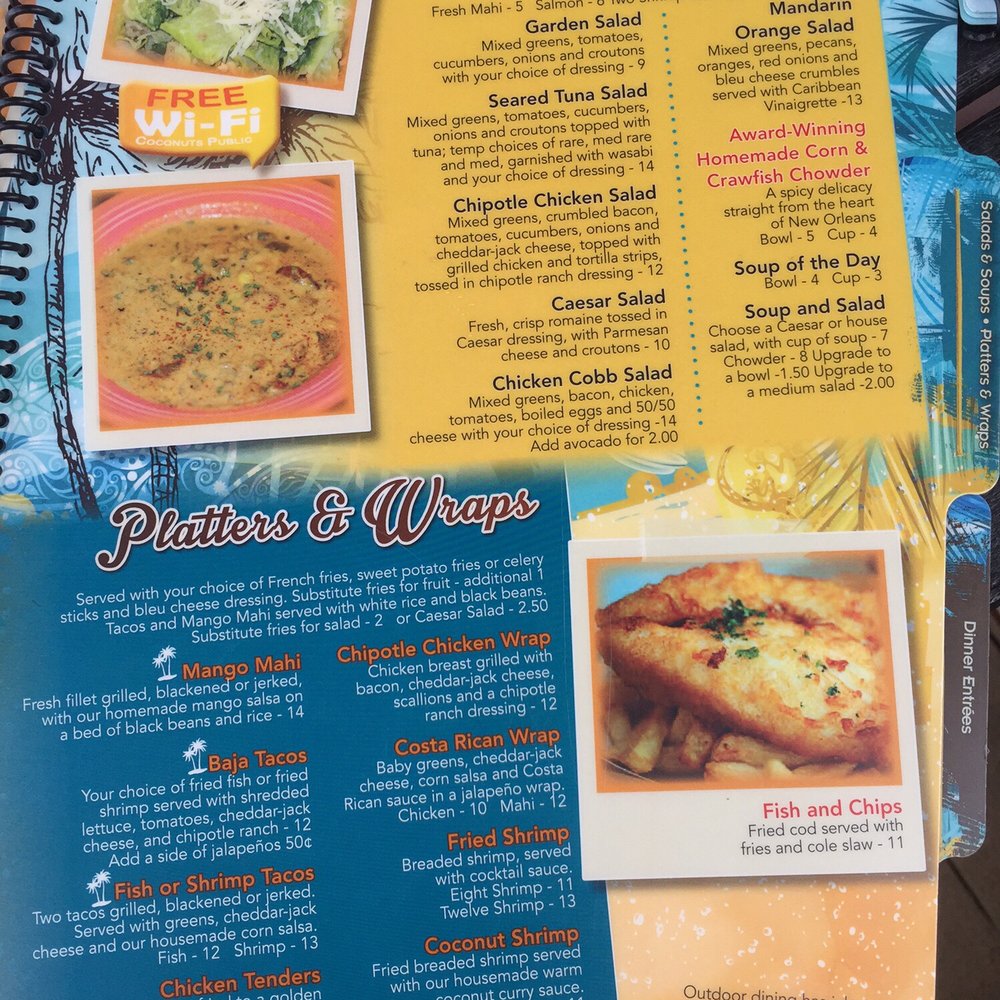 Coconuts On The Beach - The menu - Bars Near Me - Cocoa Beach, Florida Coconuts On The Beach - The menu - Bars Near Me - Cocoa Beach, Florida