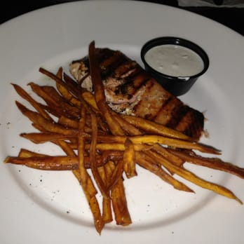 The Albert - Salmon steak with sweet potato fries - Bars Near Me - Atlanta, Georgia The Albert - Salmon steak with sweet potato fries - Bars Near Me - Atlanta, Georgia