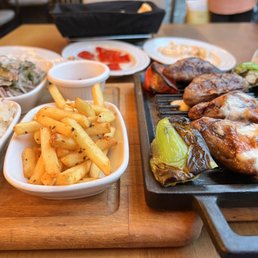 Cheesy meatball plate