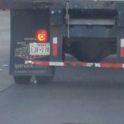 Wilson Plywood & Door - The truck license plate.