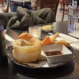 Veggie Tempura was only onion, sweet potato and 1/2 a mushroom. Meh Veggie Tempura was only onion, sweet potato and 1/2 a mushroom. Meh