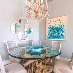 Susan Castor Collection - Elegant beach house dining area designed by Susan Castor Collection.