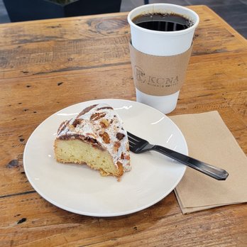 Kona Reserve Coffee - Sour cream coffee cake was moist, and full of flavor. House coffee was robust, no acidity, smooth finish. I drink it nekkid. - Coffee & Tea Near Me - Frisco, Texas Kona Reserve Coffee - Sour cream coffee cake was moist, and full of flavor. House coffee was robust, no acidity, smooth finish. I drink it nekkid. - Coffee & Tea Near Me - Frisco, Texas