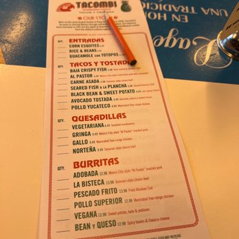 Tacombi - Menu - Mexican Near Me - Arlington, Virginia