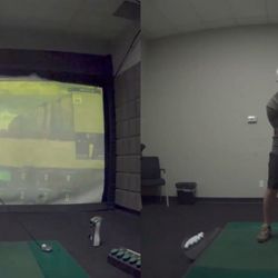 GOLFTEC Lynnwood - This was my set up during my first lesson....