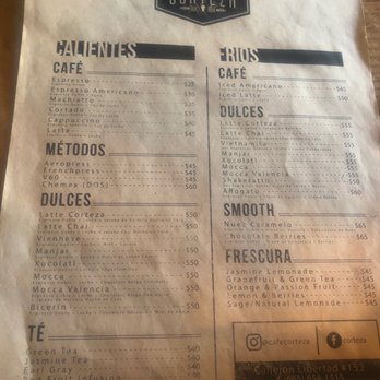 Corteza - The menu - Desserts Near Me - Tecate, BCN