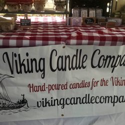 Viking Candle Company - Setting up for the festival.
