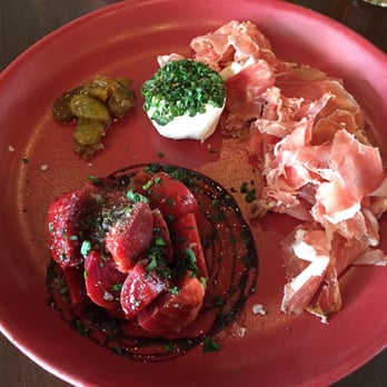 Culinary Dropout - Antipasti - jamón ibérico, garlic & herb goat cheese, roasted beets & balsamic - New American Near Me - Tempe, Arizona