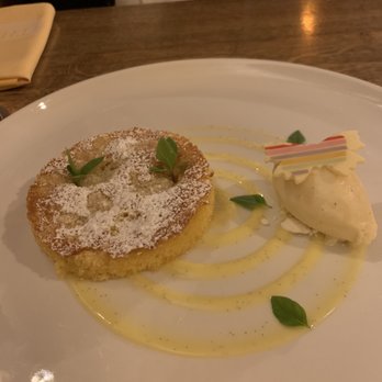 The Cellar Bar - Apple Streusel Cake with vanilla ice cream - Bars Near Me - Dublin, D