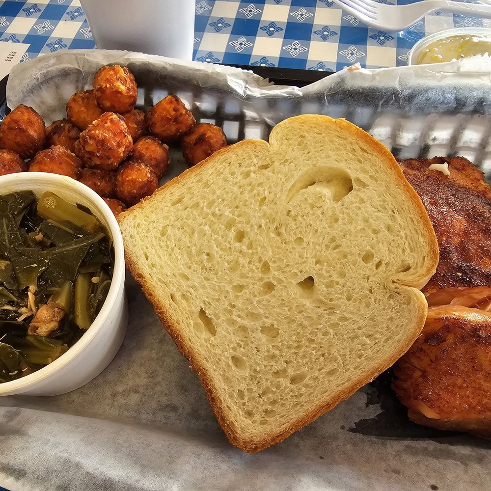 Pig-N-Chik BBQ - Salmon plate - Barbeque Near Me - Chamblee, Georgia Pig-N-Chik BBQ - Salmon plate - Barbeque Near Me - Chamblee, Georgia