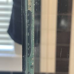 Poly Pro Window & Door - The photo is the corner of the glass shower that is supposed to align and be clear. This is what one gets for $2400.00
