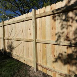 76 Fence Company - treated pine wood fence installation
