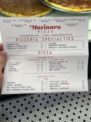 Menu photo 2 Marinara Pizza New York, NY Menu photo 2 Marinara Pizza New York, NY