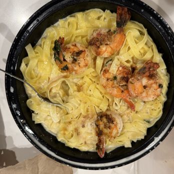 Frank & Luke’s - Shrimp Fettuccine Alfredo Paid $9.99 to add shrimp and they gave me 5 pieces of shrimp . $2 per shrimp what a joke - Pizza Near Me - Gambrills, Maryland Frank & Luke’s - Shrimp Fettuccine Alfredo Paid $9.99 to add shrimp and they gave me 5 pieces of shrimp . $2 per shrimp what a joke - Pizza Near Me - Gambrills, Maryland
