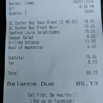 Bluewater Grill - Poor value for what we received. - Seafood Near Me - Coronado, California