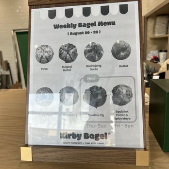 Kirby Bagel - Menu - Bakeries Near Me - Carrollton, Texas