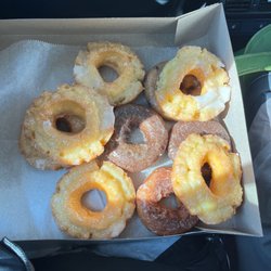 Tom's Donuts - Glazed, chocolate, blueberry, apple