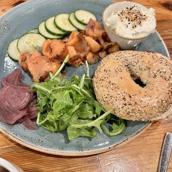 The National Exemplar - Everything Bagel with Smoked Salmon - Breakfast & Brunch Near Me - Cincinnati, Ohio The National Exemplar - Everything Bagel with Smoked Salmon - Breakfast & Brunch Near Me - Cincinnati, Ohio