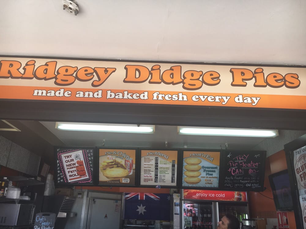 RIDGEY DIDGE PIES Clarence St, Port Macquarie New South Wales, Australia Bakeries Phone