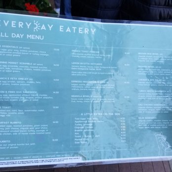 Everyday Eatery - Menu - Cafes Near Me - Irvine, California