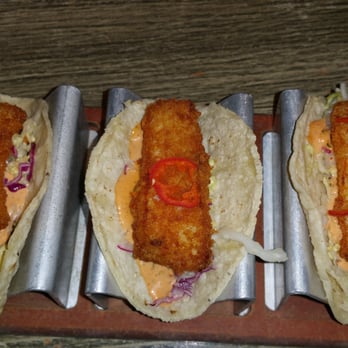 Tokio Pub - Crispy fish tacos. These were also spicy but delicious. - Japanese Near Me - Schaumburg, Illinois Tokio Pub - Crispy fish tacos. These were also spicy but delicious. - Japanese Near Me - Schaumburg, Illinois