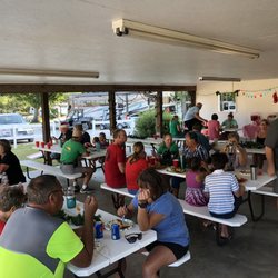 Osage Beach R V Park - Potluck social for Christmas in July!  Incredibly friendly people.  Such a pleasure.