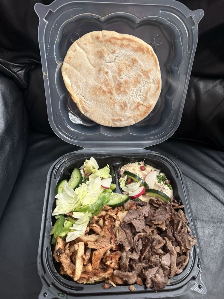 Food from Mr Shawarma