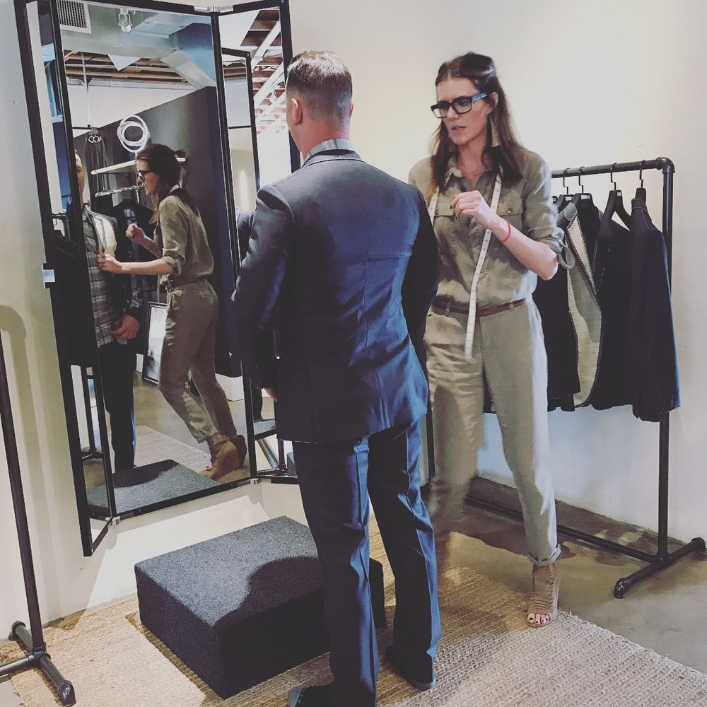 Knot Standard - Josephine in action. She's the BEST! - Bespoke Clothing Near Me - Austin, Texas Knot Standard - Josephine in action. She's the BEST! - Bespoke Clothing Near Me - Austin, Texas