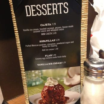 Uncle Julio's - Dessert menu - Mexican Near Me - Skokie, Illinois
