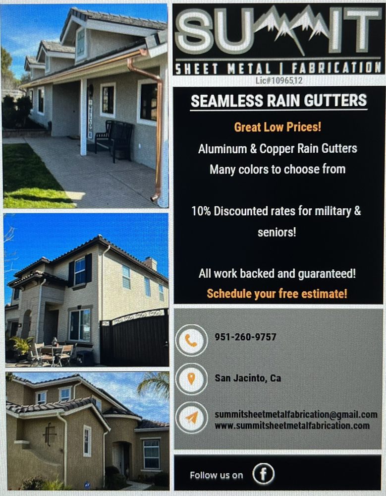 Slide of Summit Sheet Metal