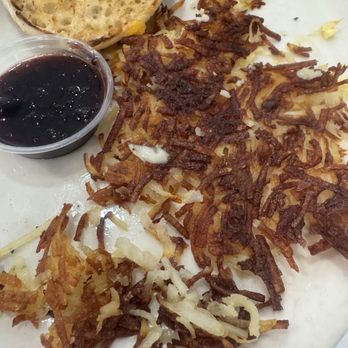 Richie's Real American Diner - Extra Crispy Hash-browns that couldn't even be separated without a steak knife. - American Near Me - Murrieta, California