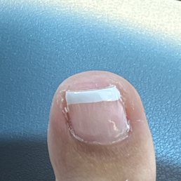 My toe just leaving nail salon My toe just leaving nail salon