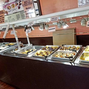 Mamaya Pearl Kai - Part of the hot food deli section. - Japanese Near Me - Aiea, Hawaii
