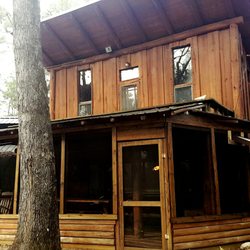 Texas Forest Country Retreat - Beaver Creek Lodge back screened in porch