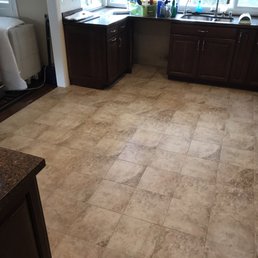 My kitchen before appliances re-installed. Small grout lines. Fantastic! My kitchen before appliances re-installed. Small grout lines. Fantastic!