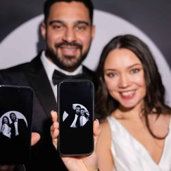 Proptography - A modern wedding photo booth with instant digital sharing. Guests get high-quality photos on their phones to save, share, and relive the fun