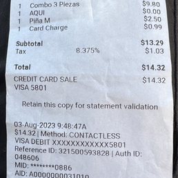 Proof of purchase