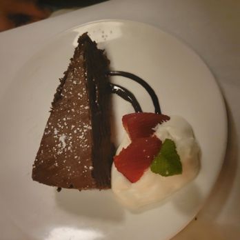 The Left Bank - Flourless Chocolate Cake - New American Near Me - Buffalo, New York The Left Bank - Flourless Chocolate Cake - New American Near Me - Buffalo, New York